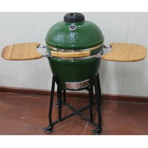 Quality 18&amp;quot; Ceramic Grills Charcoal BBQ Kamado Grill Green for sale