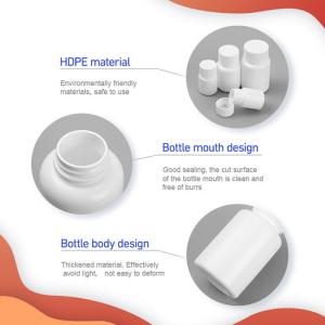 Polyethylene Plastic Pill Containers Vitamin Capsule Packaging Bottle
