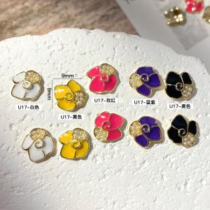 Quality New arrivals 3d Nail art Charms flowers decoration Nail Jewelry colorful charms for Beauty spa for sale