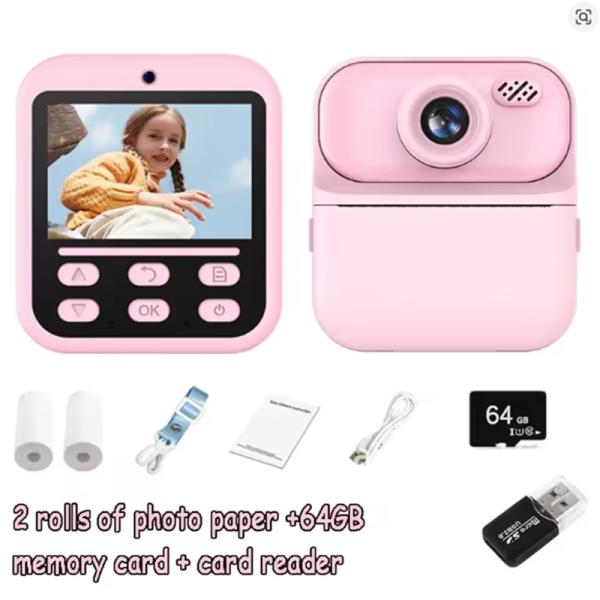 Kids Digital Camera 1080P HD Instant Print Camera Portable Camera Toy with 32GB Card Gift For Boys Girls 3-12