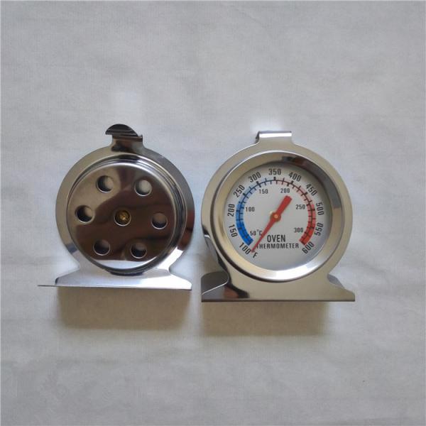 Stainless Steel Oven Temperature Gauge , 2'' Bimetal Dial Thermometer