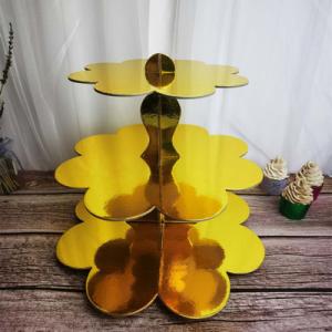 LFGB Cardboard Sandwich Paper Cupcake Stand