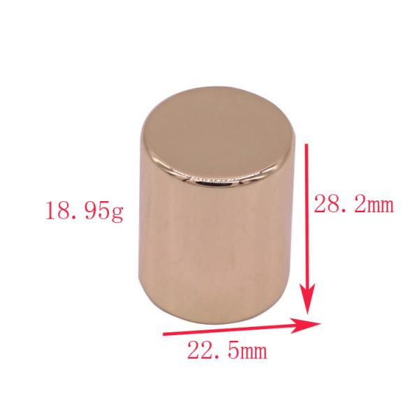 Small Zamac Lids Perfume Bottle Caps Zinc For FEA 15 Perfume Bottle Neck