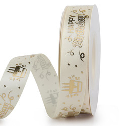 Wholesale Customised Ribbon Printed 4 Inch Polyester Satin Gift Ribbon