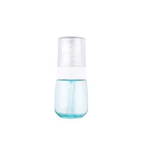 Non Spill Round Cosmetic Pump Bottles Comfortable Hand Feeling