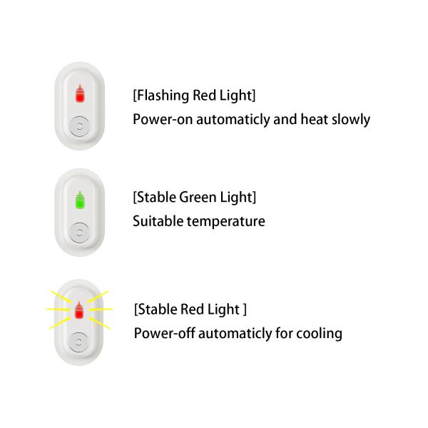 PVC BPA Free Portable USB Bottle Warmer Travel 5 - 9oz Feeding Bottle Heater