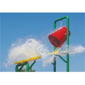 Customized Fiberglass Water Park Pouring Bucket And Galvanized Steel Water