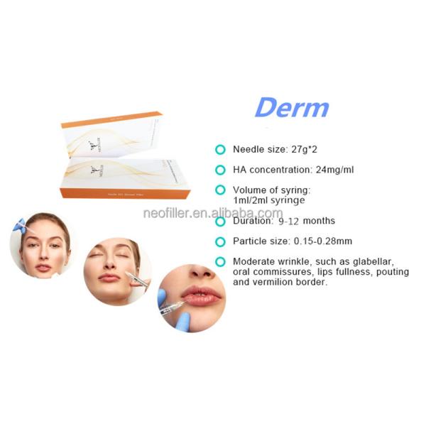 Cross Linked Transparent Hyaluronic Acid Filler For Facial Skin Rejuvenation