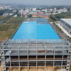 Prefabricated Steel Structure Warehouse with Aluminized Zinc Cladding