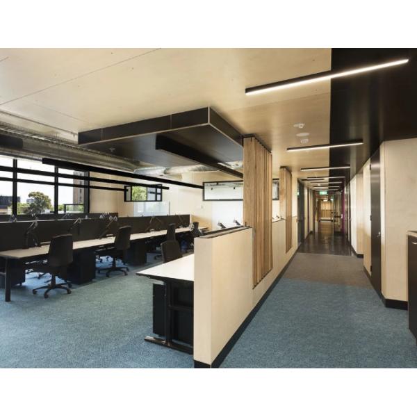 Indoor SMD 36W IP20 Linear Suspended LED Light Fixture 4Ft 75 - 80lm/W Office