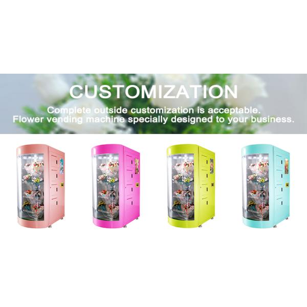 CE FCC Certificate Automated Garden Fresh Flower Bouquet Distribute Vending Machine with Cooling System and Humidifier