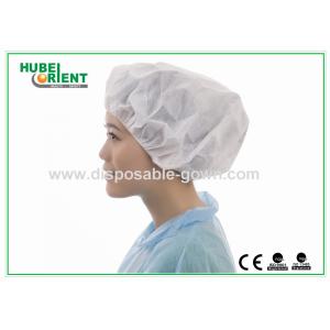 China Breathable Medical Use Non-Woven Single Elastic Head Cap Disposable Hospital Use Bouffant Cap on sale