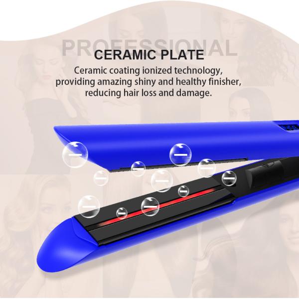 Professional Flat Iron Infrared Hair Straightener Tourmaline And Ceramic Plates