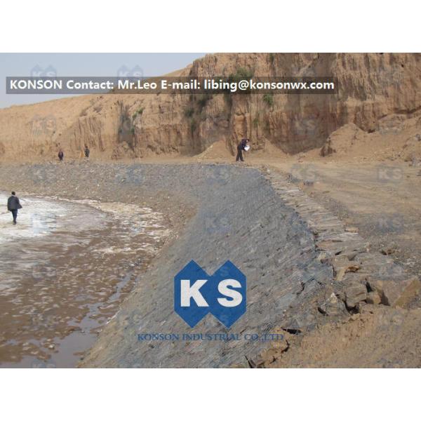 Customized Gabion Mesh Hexagonal Galfan Stainless Steel Galvanized / PVC Coated