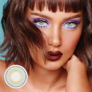 Girl Grey Colour Eye Contact Lens HEMA Material 8.4-8.6mm Base Curve