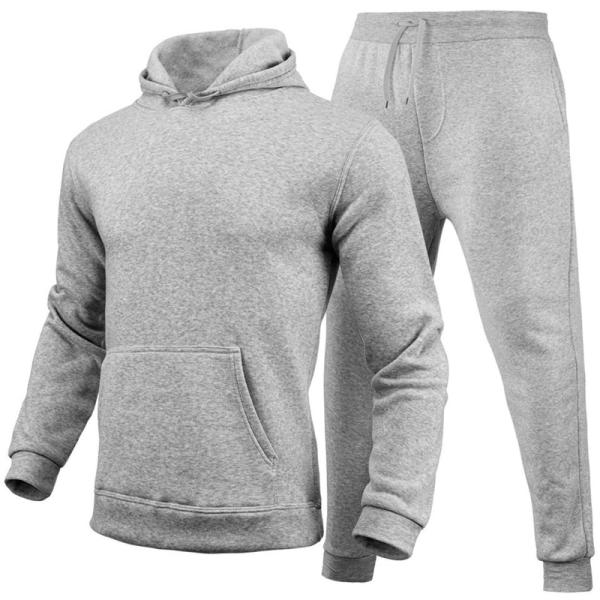 High Quality 100% Polyester Heat Transfer Tracksuit Hoodie Custom Design Plain Men Sweatsuit Sets for Sublimation