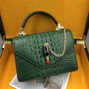 Authentic Real Crocodile Skin Lady Purse Genuine Alligator Leather Women Single