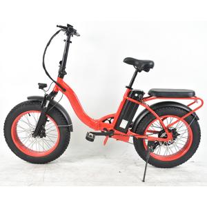 30KG Fat Tire Electric Folding Bike With 8A Lithium Battery Shimano Geared