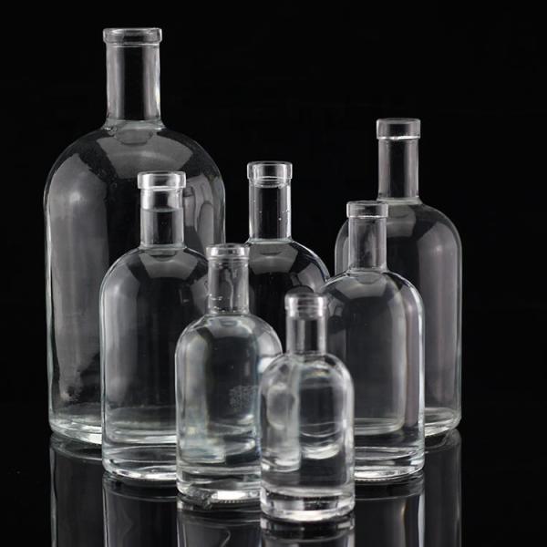 Buy Glass Base Material Vodka Liquor Glass Bottle Different Size For Distilleries at wholesale prices