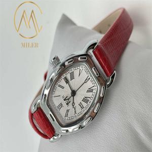 Customized Zinc Alloy Case Quartz Watch Personalized Leather Strap Wristwatch