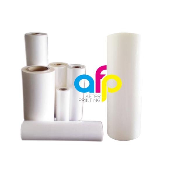 Buy Customized Size Glossy / Matt Lamination Roll , Plastic Clear Laminate Roll at wholesale prices