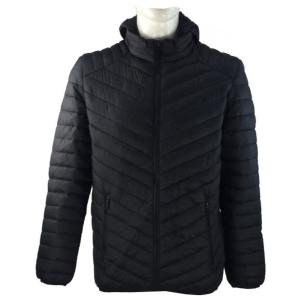 men's basic nylon padded jacket 1801&1802,Black and Navy