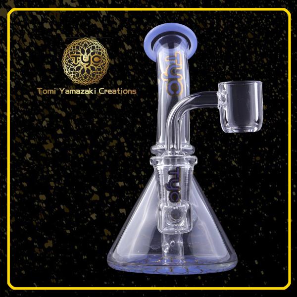 7" Recycler Matrix Percolator Glass Bongs For Tobacco Adequate Stock