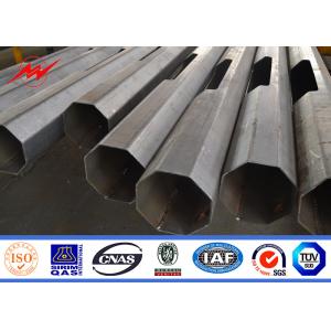 80 Microns Round 8m Street Light Poles Hot Dip Galvanized