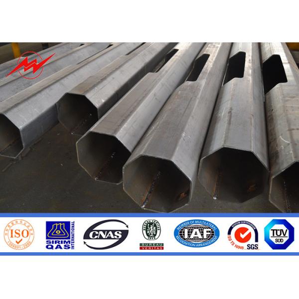 Buy 9m Q235 Single Arm Polygonal Galvanized Light Pole at wholesale prices