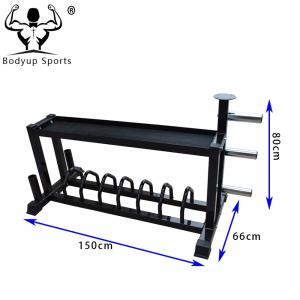 Multi Functional Gym Dumbbell Rack L150*W66*H80cm ISO9001 Certificated