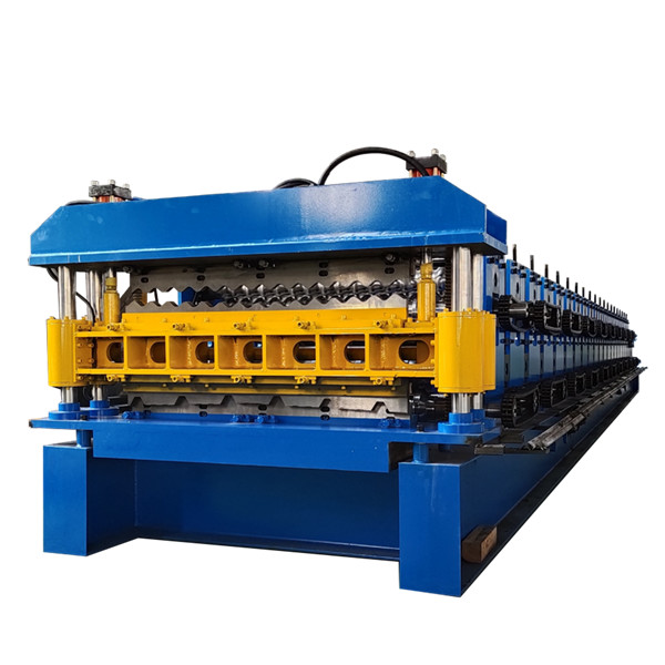 Buy Hydraulic Decoiler Plc Double Layer Roll Forming Machine at wholesale prices