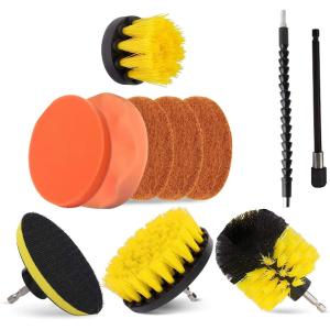 11 Pieces Drill Brush Attachment Set For Cleaning Sponge