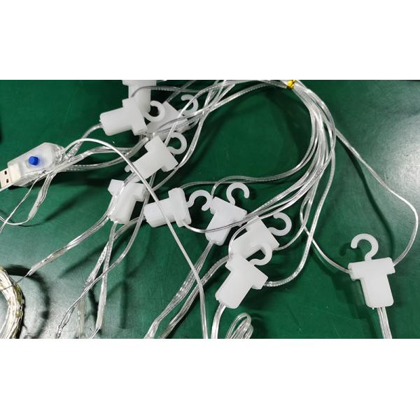 720 LED Super Long Curtain Lights With Remote Control Icicle Style Solar Fairy String Lights