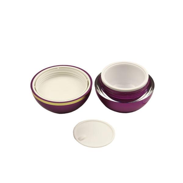 Refillable Double Wall Acrylic Cosmetic Cream Jars 50g For Skin Care Lotion Packaging
