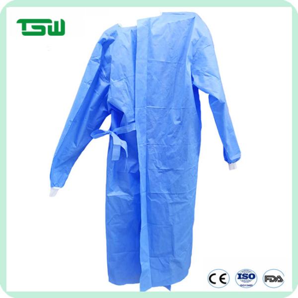 Buy EO Gas Sterile 60g SMS SMMS Disposable Surgeon Gowns For Hospital at wholesale prices