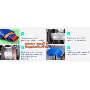 Customized inch 3/4"-16" discharge water pvc layflat hose tubing pipe flexible