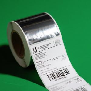 Low Tack Thermal Sticker Rolls Reusable Direct Thermal Roll Labels Custom Sizes