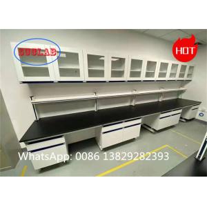 Corrosion Resistant Chemistry Lab Workbenches Cost with Multiple Cabinets and C