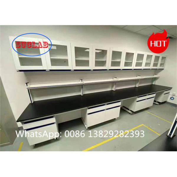 Corrosion Resistant Chemistry Lab Workbenches Cost with Multiple Cabinets and C