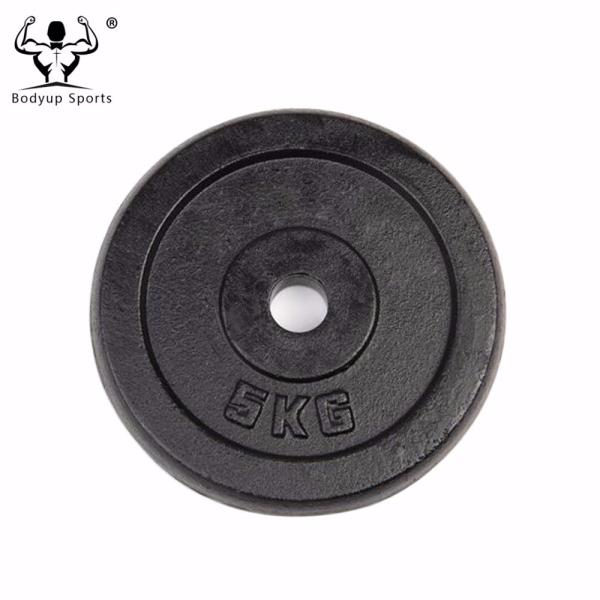 Black Paint Reliable Cast Iron Weight Discs For 1 Inch Diameter Dumbbell