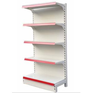 China Commercial Retail Shelving Supermarket Racks Steel Plain Back Panel on sale