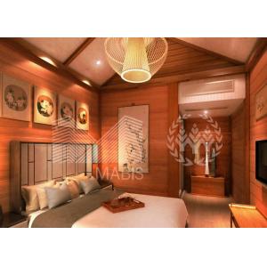 Quality Zinc Plating Surface Prefab Villa House Wooden Appearance Steel Structure for sale