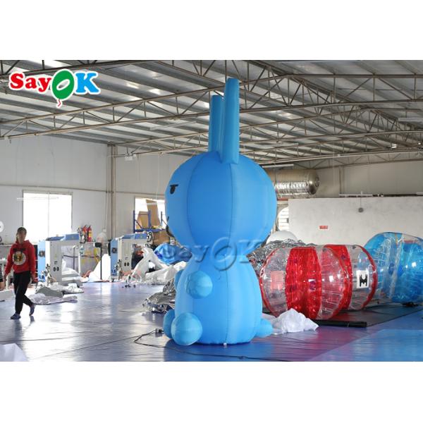 3m Inflatable Cartoon Characters Jumbo Blow Up Blue Bunny