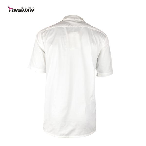 Support Customized Samples Women's Work Blouse with Long Sleeves and Button Down Front
