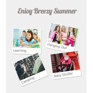 2 in 1 portable battery fan