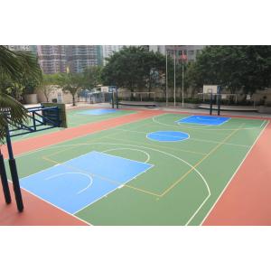 Breathable PU Sports Court Surface Harmless No Cracking Durable