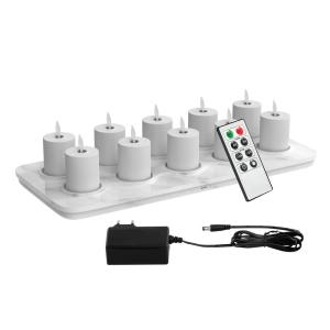 Phone Control Battery Operated Flameless LED Candle Light, Swing Flickering