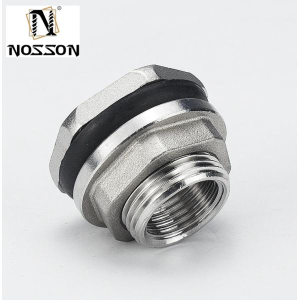 Stainless Steel SS304 Casting Bulkhead Tank Fitting with Nipple Connector Type 3/4" Female and Long-lasting Solution