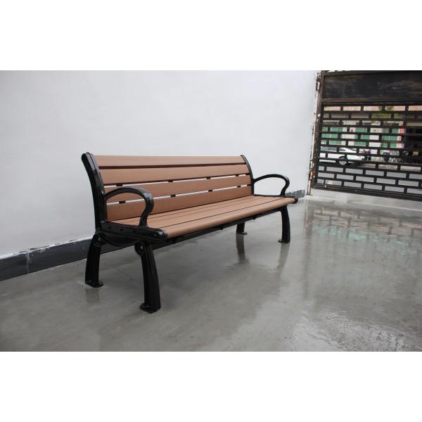Waterproof Outdoor Recycled Plastic Benches Rust Resistant With 2 Seater