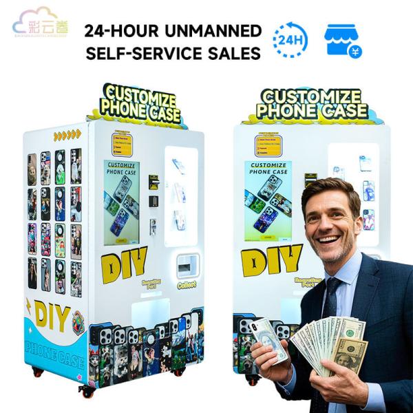 Buy 350kg Phone Case Printing Vending Machine with WiFi/Ethernet Network Connection and 1440Dpi Printing Resolution at wholesale prices
